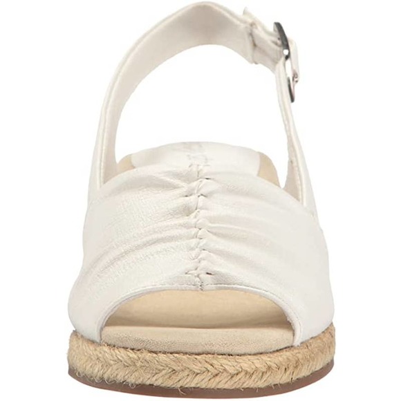 Easy Street Kindly White Espadrille Wedge Sandal size 10. - Picture 2 of 5